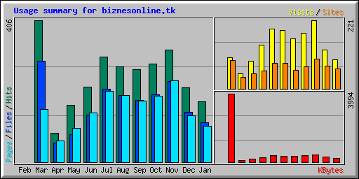 Usage summary for biznesonline.tk
